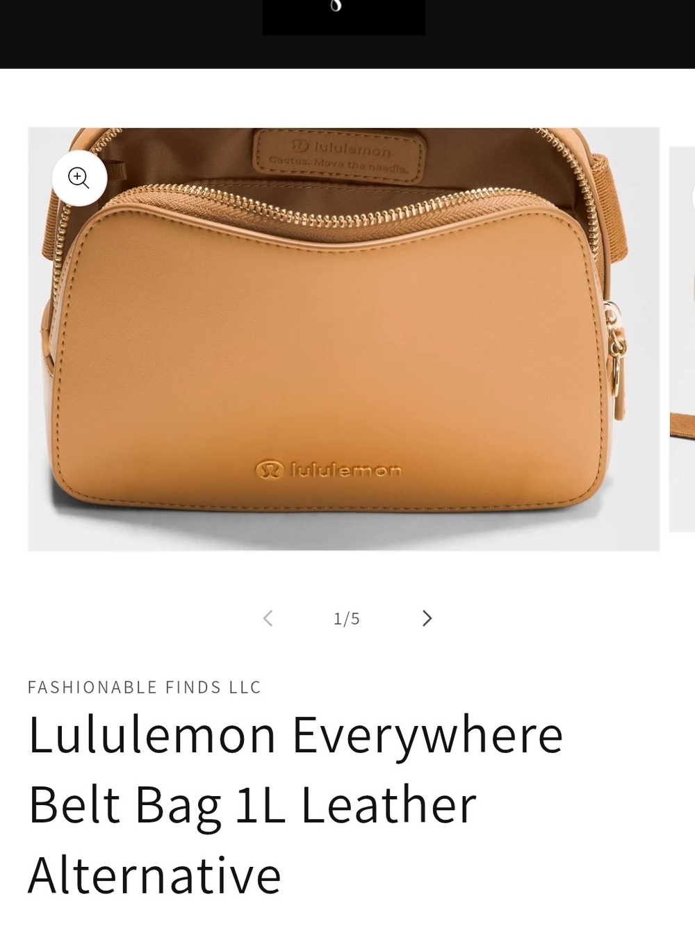 lululemon athletica Tan Everywhere Crossbody Belt Bag With Dust Bag